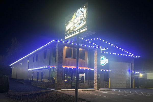 Commercial Christmas Tree Lights Installation in Spokane