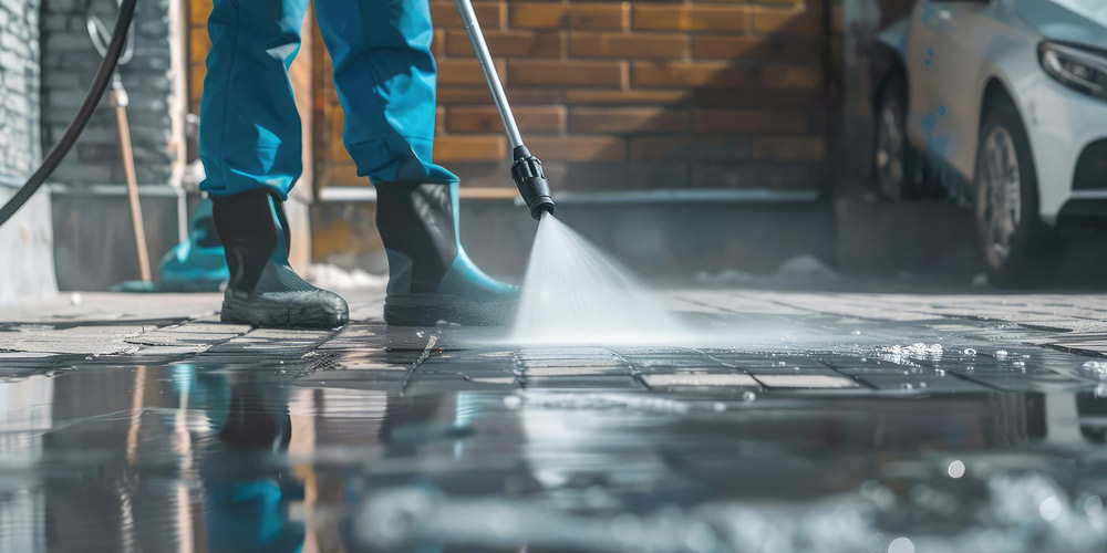 Help make your Spokane home's surfaces sparkle with a professional driveway cleaning.